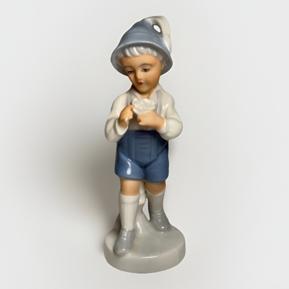 Gerold‎ Porzellan Bavarian Boy Western Germany Polychrome - Read